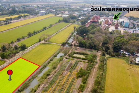 ขายที่ดิน 3 งาน 740 ตารางวา ซอย ข้าง วัดปลายคลองขุนศรี